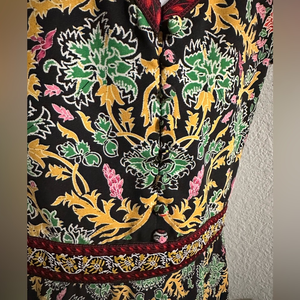 NWT! Alice + Olivia Dana Puff-Sleeve Flare Dress size 14 - Picture 8 of 16